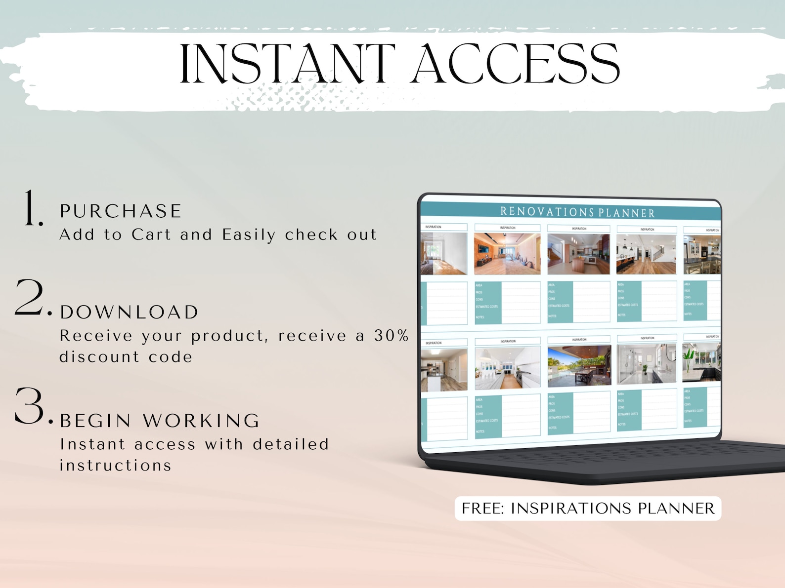 Ultimate Renovations Project Planner, Interior Designs Planner ...