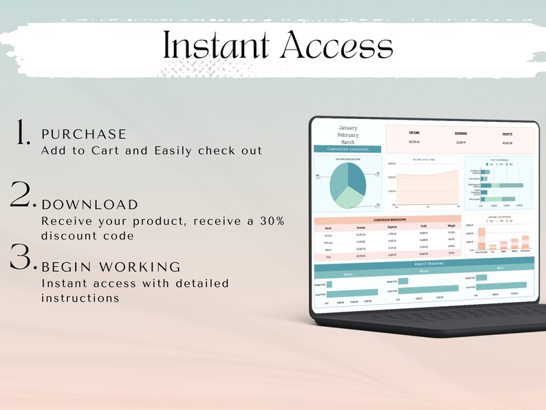 Etsy Business Bookkeeping spreadsheet template track income and expenses inventory management stock tracker monthly budgeting entrepreneur bookkeeping business tax management Etsy tax tracker record income and sales on Etsy Google Sheets Accounting