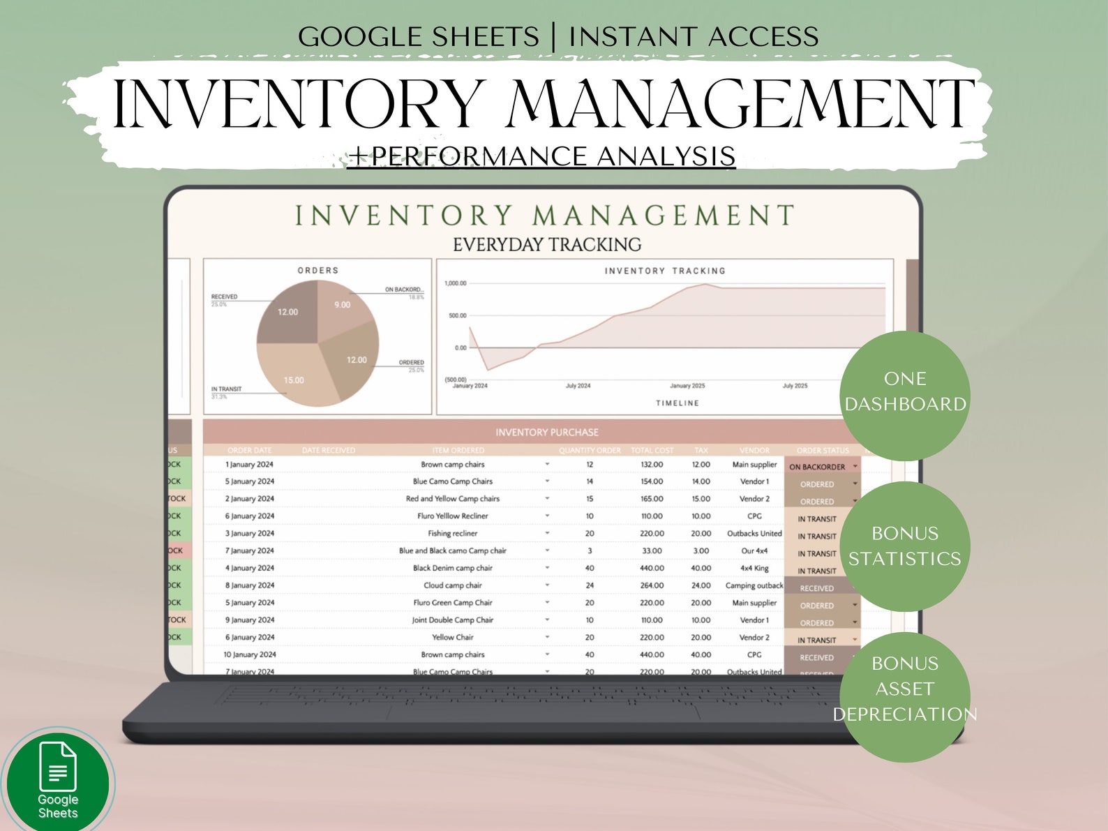 inventory small business template – free google... Inventory Template for Small Business Inventory Tracker Spreadsheet ...