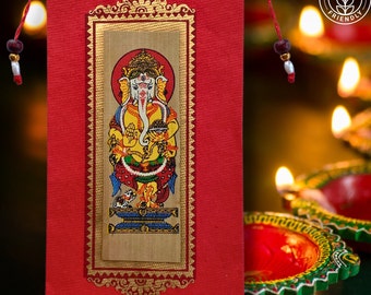 Handcrafted Palm Leaf Money Envelopes,Divine Motif,  Gift Envelopes, Cash  Envelopes, Shagun envelops, Wedding, Fancy envelops