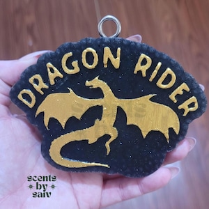 Dragon Rider Car Freshie - Custom Decorative Air Freshener - Bookish - Booktok - Fourth Wing - Xaden