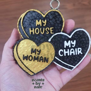 My House My Chair My Woman Car Freshie - Customized Decorative Air Freshener