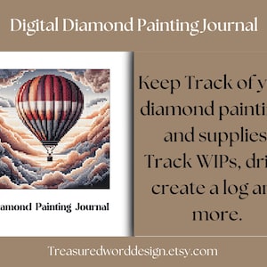 Digital Diamond Painting Journal/Logbook (Fully Hyperlinked)