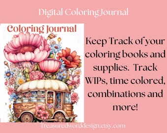 Digital Coloring Journal (Fully Hyperlinked)