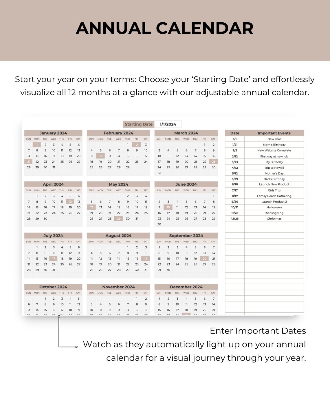 Monthly Calendar Spreadsheet Template Google Sheets Editable Monthly ...