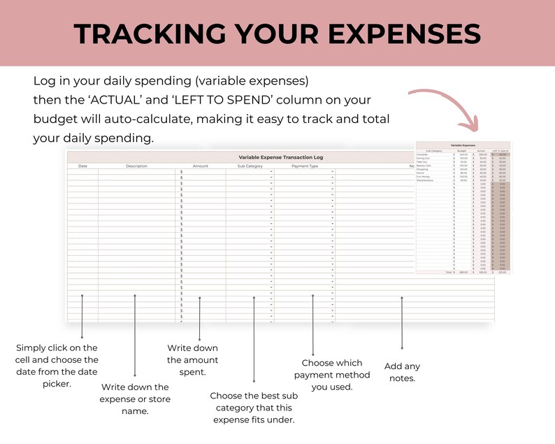 tracking expenses
