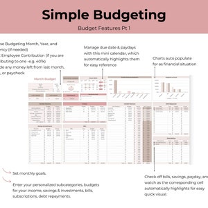 Simple Budget Template: Google Sheets, Weekly/Bi-Weekly or Monthly image 3