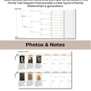 Ancestry family tree mockup