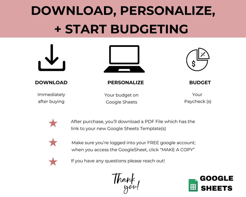 Simple zero based budgeting spreadsheet