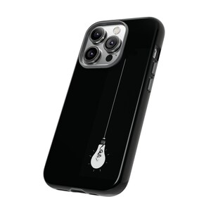 Omori Lightbulb Shock Resistant Phone Case, Matte or Glossy Finish image 4