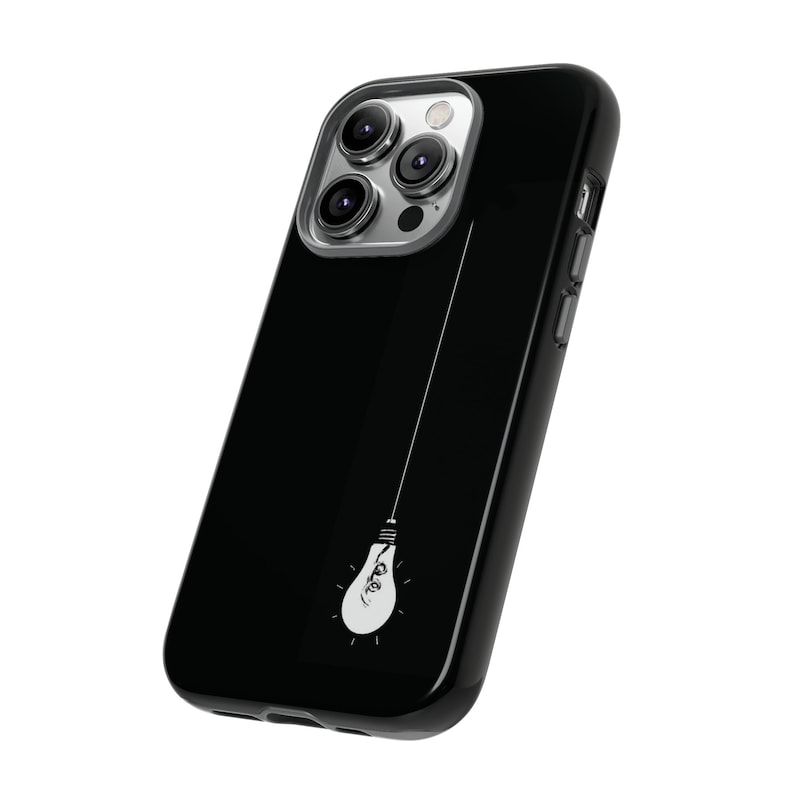 Omori Lightbulb Shock Resistant Phone Case, Matte or Glossy Finish image 4