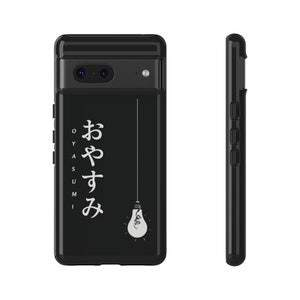 Omori Oyasumi Lightbulb White Space Shock Resistant Phone Case for iPhone, Samsung, Googe Pixel, Matte Or Glossy Finish
