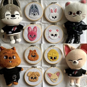 Stray Kids SKZOO Cross Stitch Embroidery
