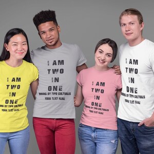 I Am Two In One Custom Tshirt, Bound By Two Cultures, I Am Two Tshirt, Flags Tshirt, 4 of July Shirt, Mexican Flag Tshirt, Gift for Veteran,