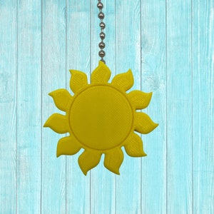 Sun Ceiling Fan Pull, Cute Sun Fan Chain Pull, Nursery Decor, Kid Room Decor, Sunbeam Ceiling Fan Chain Pull