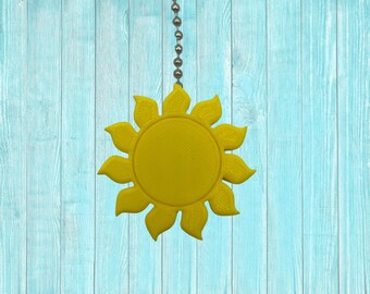 Sun Ceiling Fan Pull, Cute Sun Fan Chain Pull, Nursery Decor, Kid Room Decor, Sunbeam Ceiling Fan Chain Pull