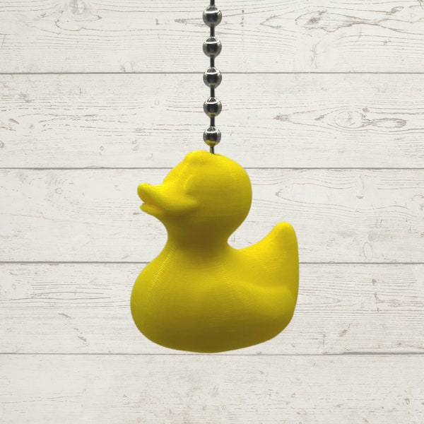 Rubber Ducky Ceiling Fan Pull, Cute Duckling Fan Chain Pull, Duck Nursery Decor, Kid Room Decor, Rubber Ducky Chain Pull