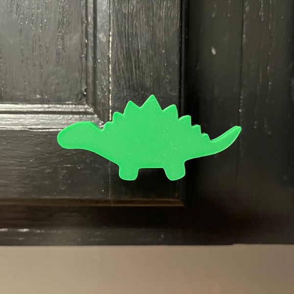 Stegosaurus Knob, Dinosaur Drawer Handle, Home Decor , Kitchen Pull, Dino Cabinet Knob, Dinosaur Nursery Kid Room Drawer Knob, Jurassic Knob