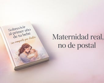 Ebook maternidad real, primer año bebé, guía para mamás primerizas, postparto emocional, pareja y crianza, Sobrevivir primer año de tu bebé