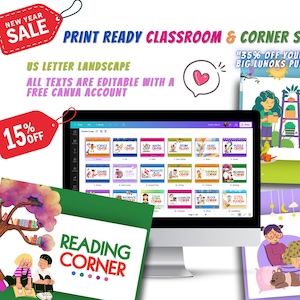 Letreros editables e imprimibles para aulas de guarderías, letreros de actividades para el rincón preescolar y carteles para centros de aprendizaje de jardín de infantes