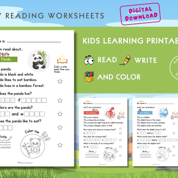 Creative Kindergarten Worksheet Daycare Materials Teaching Preschool Reading Comprehension Worksheets Kids Learning Printables Easy Readings