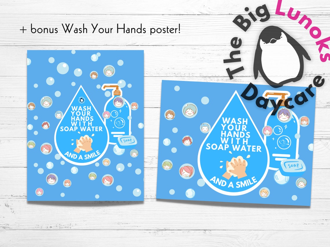 Children Poster Preschool Flyers Childcare Printable Signs Sick Policy ...