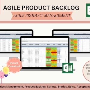 Agilität im Produkt-Backlog Projekt-Backlog Vorlage für Produkt-Owner: