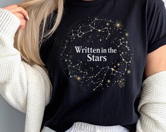 Astrology T-Shirt: Celestial Zodiac Graphic Tee - Women's Cosmic Horoscope