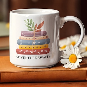 Book Lover Coffee Mug, Reading Enthusiast Gift, Reader Novelty Gift