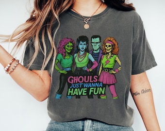 Ghouls Just Wanna Have Fun Shirt: Retro Halloween Tee