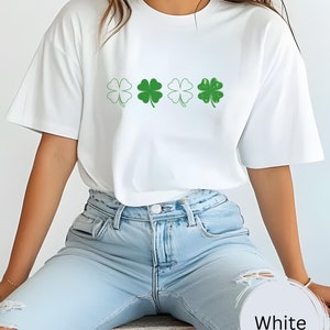 Comfort Colors, Four Leaf Clover T-shirt, 4 leaf clover, Lucky Shirt, Shamrock tshirt, St Patricks Day apparel
