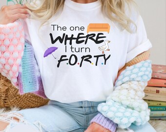 40th Birthday Comfort Colors Shirt: Milestone Gift Tee