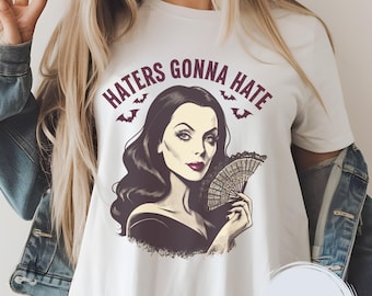 Gothic Vintage Style Unisex T-shirt, Haters Gonna Hate, Haters Shirt, Graphic tees