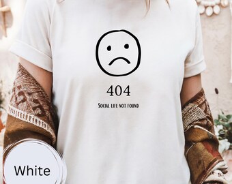 Error 404 Funny Women's T-Shirt: Comfort Colors Introvert Tee