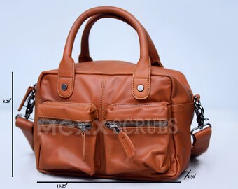 Leather bag Shoulder bag Cowhide Leather Style bag