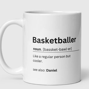 Basketballer personalised gift - Custom name mug - Basketballer birthday present - Jersey mug - NFL fan mug