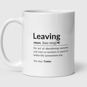 Double sided personalised leaving mug-Leaving gift work colleague- leaving gift-leaving present-leavings gifts for friends-Boss leaving gift