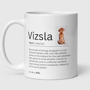 Vizsla personalised definition mug-Hungarian Vizsla-Gift for dog lovers-Gift for dog parents-Vizsla owner gifts-Vizsla mum and dad-
