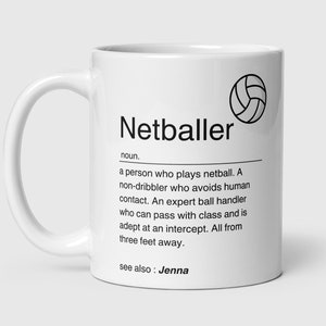 Netball personalised gifts-Netball presents-Netball lover gifts-Netball fan gifts-Kelham Treasures-Unique gifts-Sentimental gifts