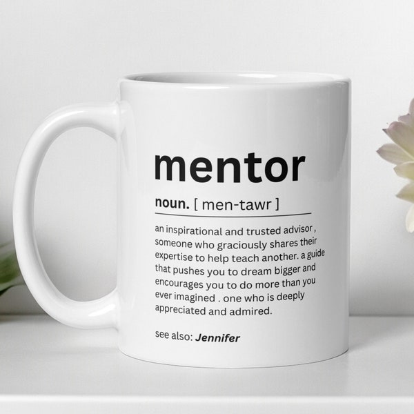 Mentor personalised gifts - Thank you gifts for student mentor - Best mentor present ideas - Retirement and leaving appreciation keepsake