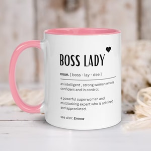 Personalized Boss Lady Definition Mug - Empowered Woman Gift