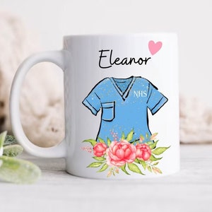 Tazza personalizzata per infermieri con nome - Regalo di ringraziamento per infermieri del SSN - Infermiere neolaureato - Regalo di laurea - Ricordo per studenti di medicina