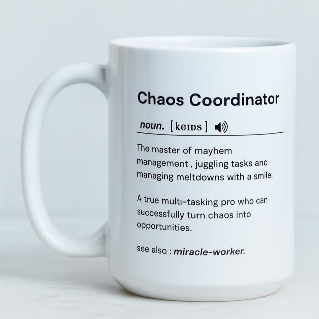 Personalised CHAOS COORDINATOR Funny Mug-funny Coffee Cup-collague ...