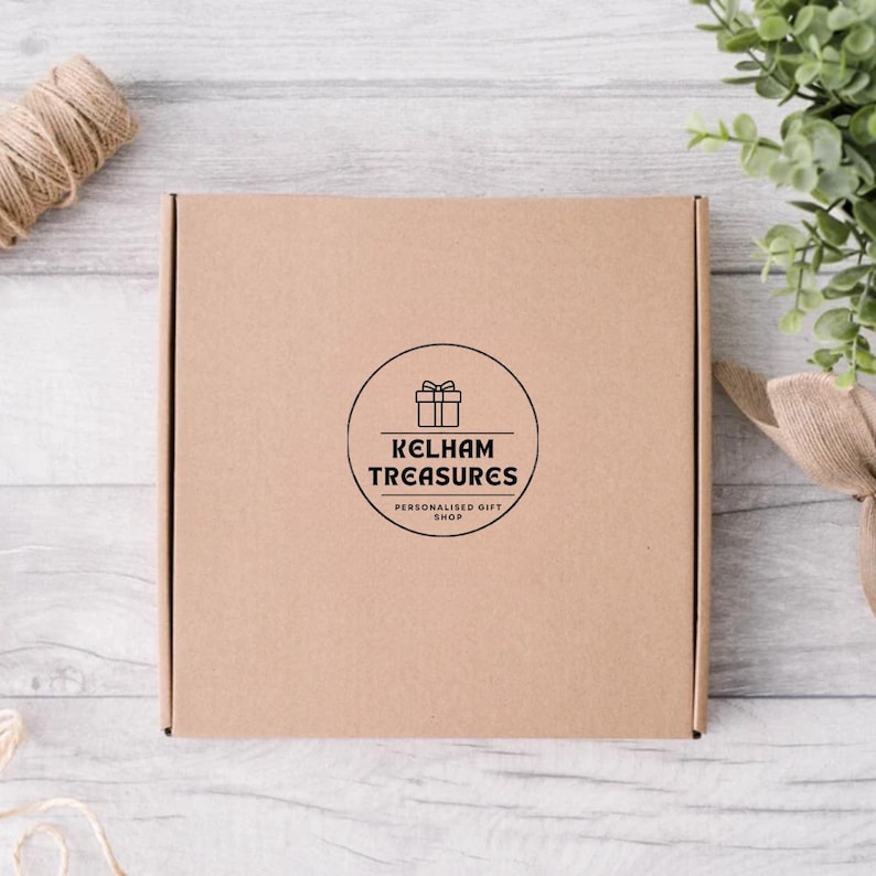 A brown box in which the ceramic keepsake can come in.