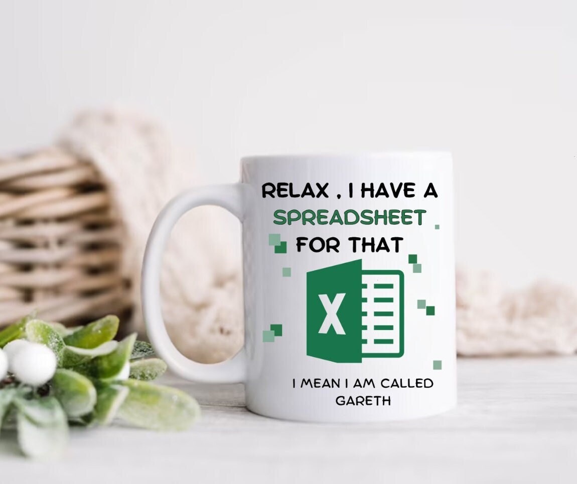 Tazza da caffè contabile - Chill I 've Got A Spreadsheet For That - Lavoro professione occupazione Numero di lavoro Economia Amministrazione Excel Contabilità Journal
