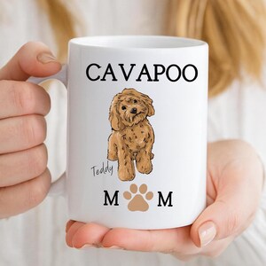 Cavapoo mum & Dad : Personalised Cavapoo gift
