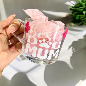 Best Dog Mum - Dog Mum Mug - Birthday gift from dog - Mother&#39;s Day dog gift - New dog mug - Birthday gift from dog - Dog lover gift