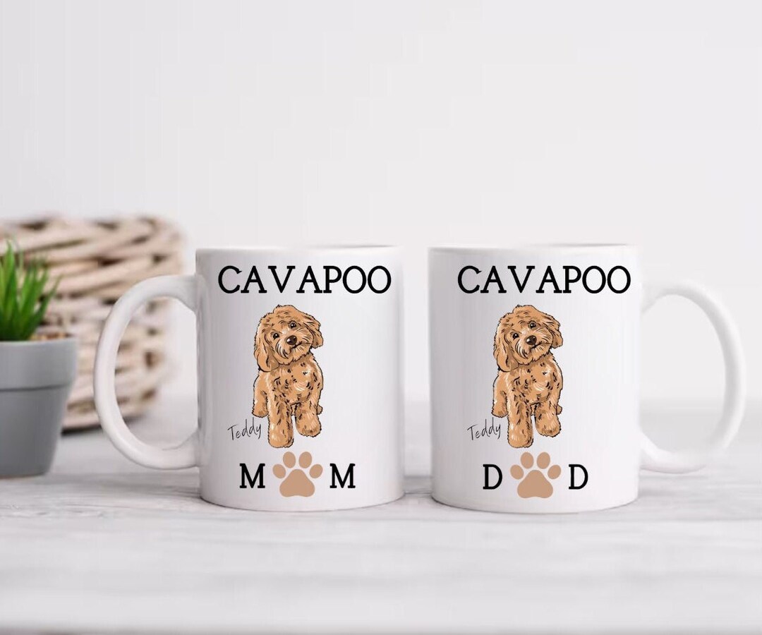 Personalized Cavapoo Mug: Custom Dog Mom & Dad Gift - Etsy