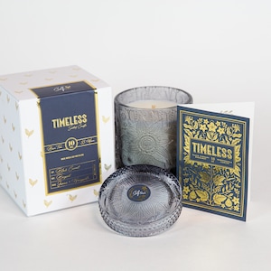 Timeless Candle by Sandy Broadus, Soy Candle and Note Card, Decorative Candle, Scented Soy Candle, Natural Soy Wax, Gift For Candle Lovers