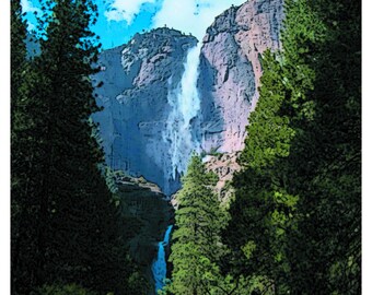 Yosemite Falls Poster - Majestic California Wall Art - Stunning Nature Photography Print - Waterfall Scenic Art - National Park Art